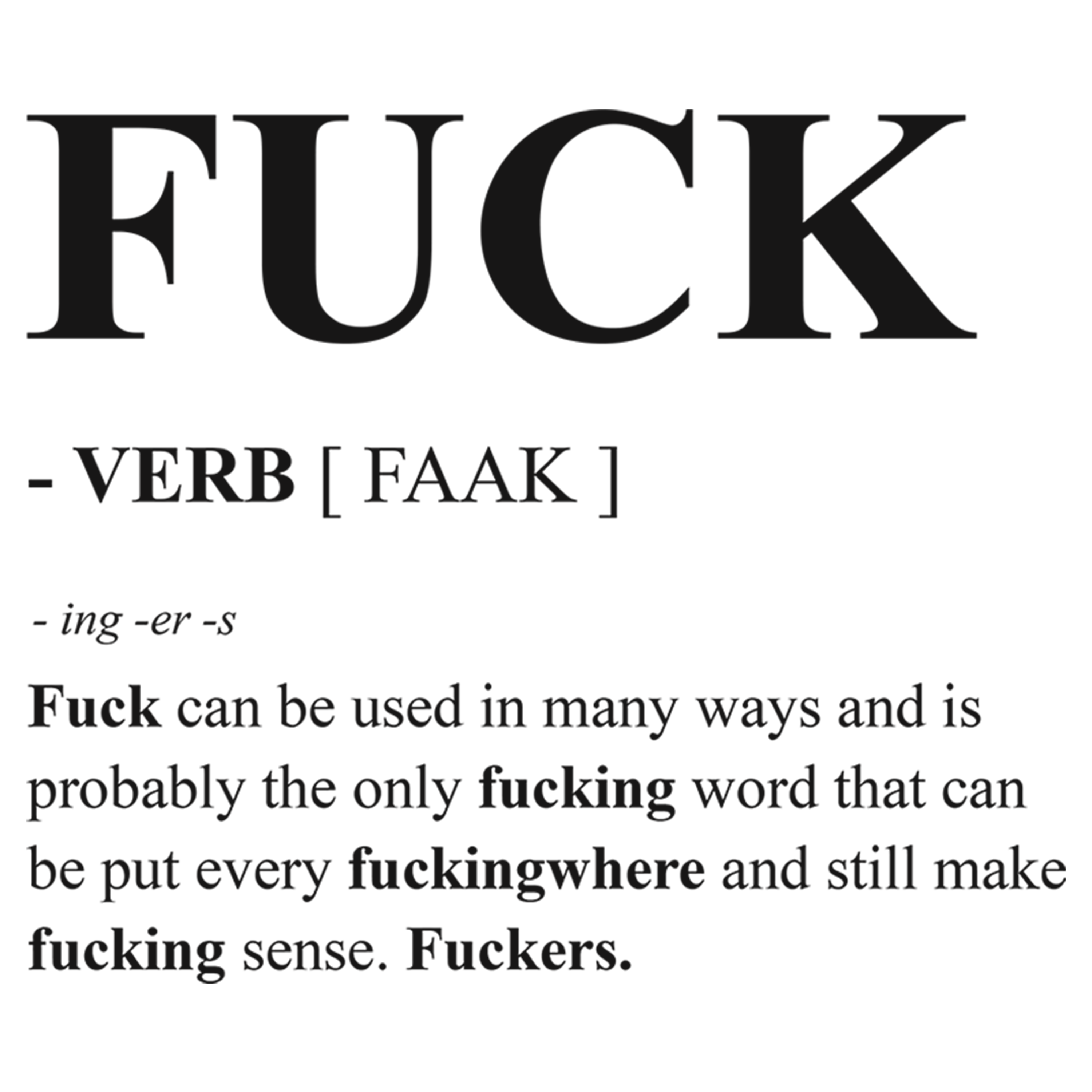 Fuck dictionary