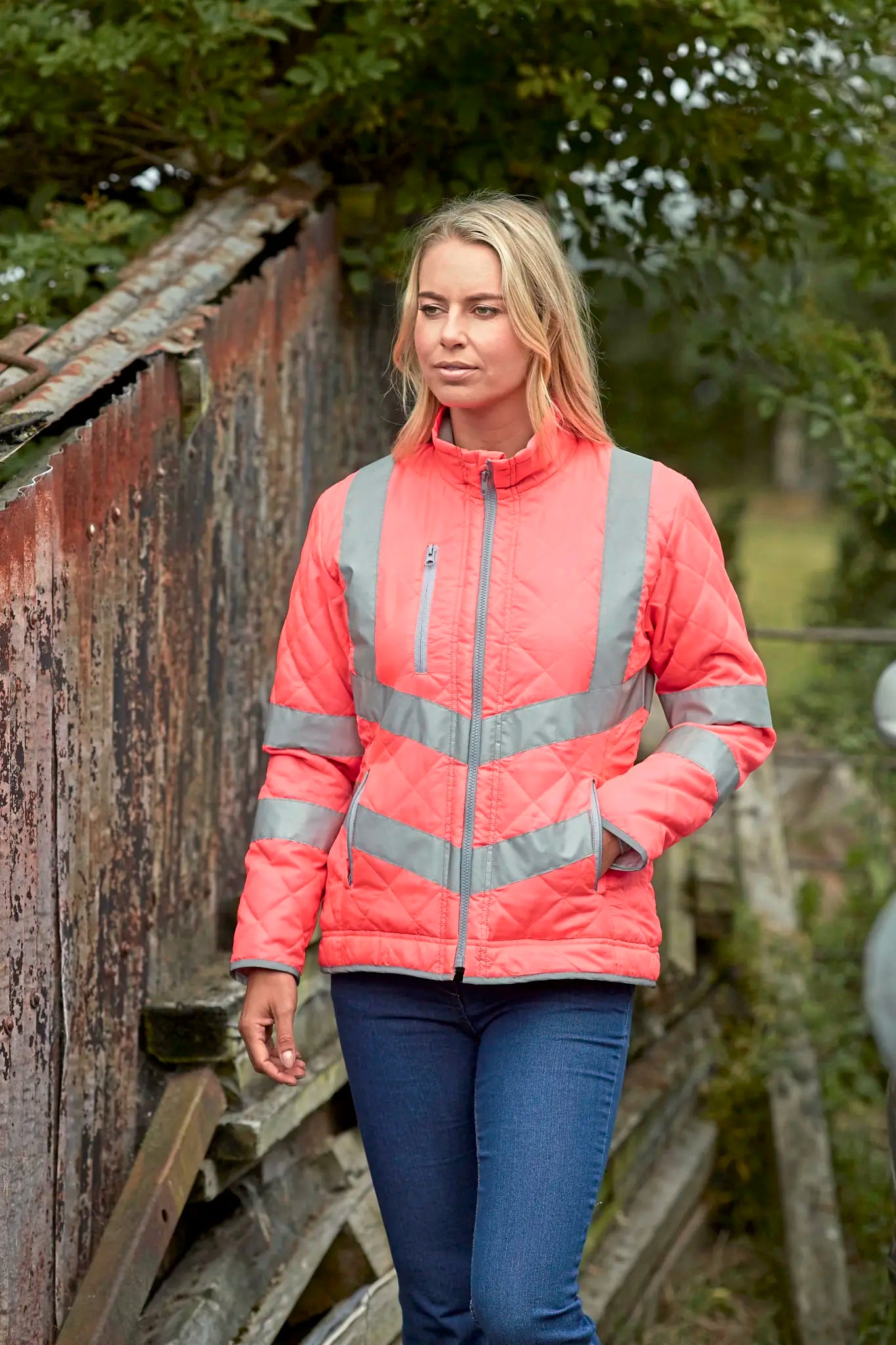 all-groups Men's Hi Vis Kensington Jacket With Fleece Lining